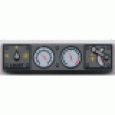 Part 2431px17 Dark Bluish Gray Tile 1 x 4 with Light Switch, 2 White Gauges and Train Throttle Pattern 